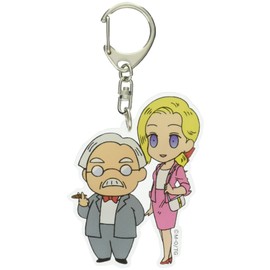 Small Planet ASKC57 Shonen Ashibe GO! GO! Goma-chan to Peppe-san Key Holder, Acrylic Part Height 2.8 x Width 2.0 inches (7 cm) x Width 2.0 inches (5 cm)