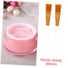 SAFIGLE 5Pcs Facial Mask Brush with Handle for Skincare Peel