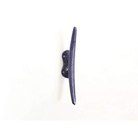 Rustic Dark Blue Cast Iron Cleat Wall Hook 6" - Door Decor - Nautical Theme