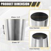 X AUTOHAUX 2pcs Car Mandrel Exhaust Elbow Pipe Concentric Reducer