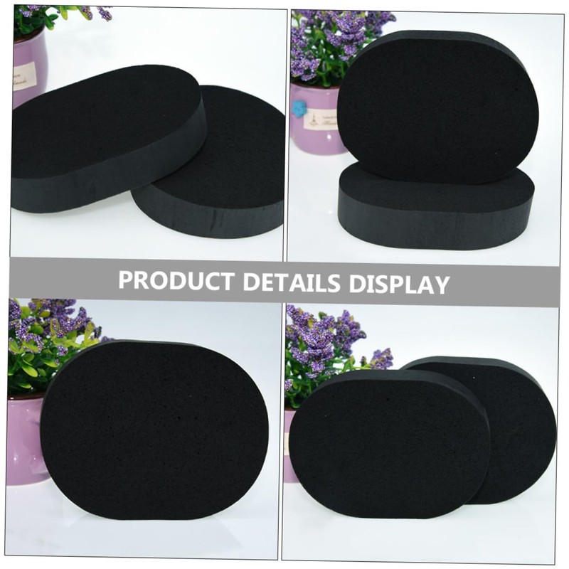 IWOWHERO Travel-sized Facial Cleansing Puff Bamboo Charcoal 10pcs Gentle Makeup