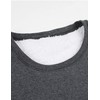 Yeokou Women Warm Sherpa Lined Fleece Crewneck Sport Sweatshirt Pullover