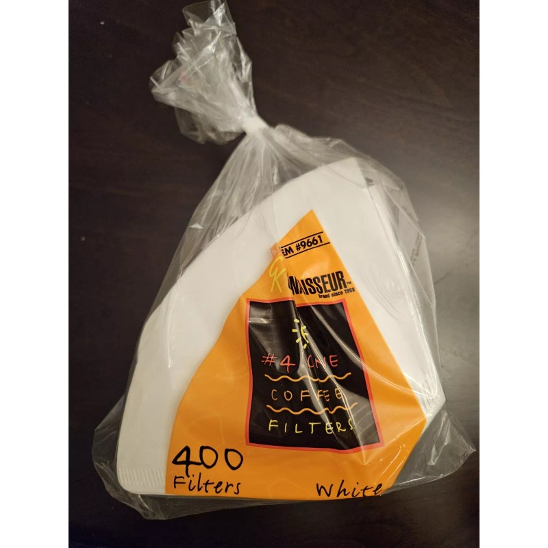 Connaisseur Rockline Connaisseur #4 Cone Coffee Filters White , 400-count