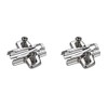 Hettich Cross Mounting Plate Oblong Hole Height Adjustment for Sensys