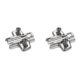 Hettich Cross Mounting Plate Oblong Hole Height Adjustment for Sensys and Intermat Hinges (9071626) x2