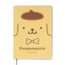 Sanrio (SANRIO) B6 Diary (Block Type) 2026 Pom Pom Purin Paper October Start Planner Schedule Book Diary 623687