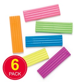 Baker Ross AR484 Mini Modelling Clay Pack of 5 - Ideal for School, Workshop, Home Art Activities and Colour Recognition, Assorted Colours