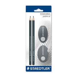 Staedtler 1339SBK2P1 Limited Edition Pencil Set, Set with Pencils/Eraser/Sharpener