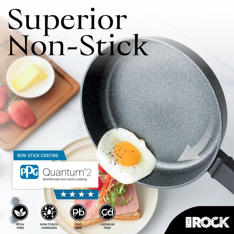 THE ROCK SOHO 12.5-Inch Nonstick Frying Pan – Compact for