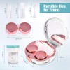 Contact Lens Travel Kit with Cleaner Washer, Portable Contact Box