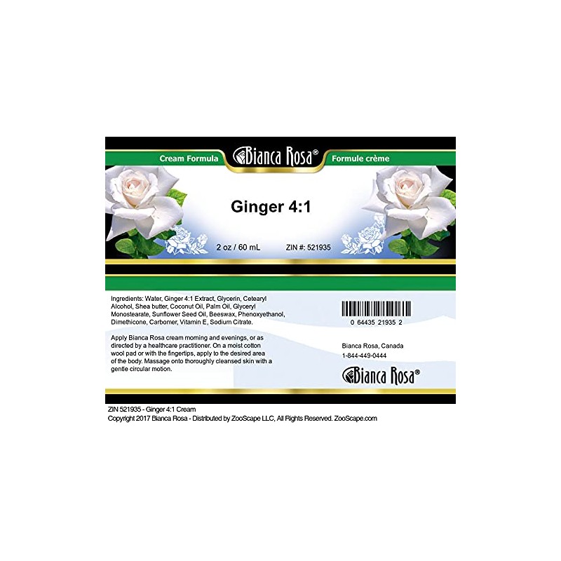 Bianca Rosa Ginger 4:1 Cream (2 oz, ZIN: 521935) -