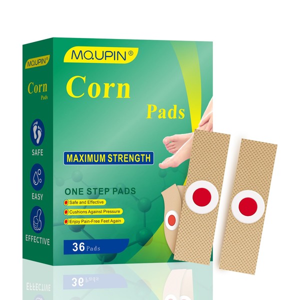 MQUPIN 36 Pcs Corn Pads Foot Corn Patch for Effective Foot Care, Pain-Free Corn Pain