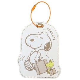 Tees Factory SN-5546913TR Snoopy Luggage Key Ring, Travel, Approx. 4.7 x 3.6 inches (120 x 92 mm) (excluding key wire)