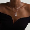 MJartoria Layered Initial Necklaces for Women Trendy, 14K Gold Plated