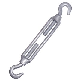 (1 Piece) Turnbuckle Wire Tensioner M10, Adjustable Turnbuckles Hook and Hook, Rope Tension (Pack of 1, M10)