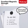 Wukong 24 Pack Black Fridge Magnets, Strong Whiteboard Magnets for