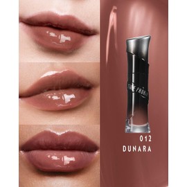 TIMEPHORIA Lunara Frost 3D Lip Gloss – Labial Brillante Voluminizador, Labial Gloss Efecto Espejo No Pegajoso, Tinta para Labios Hidratación 24H con Ácido Hialurónico, 4 ml(12 DUNARA)