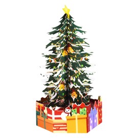 Magic Ants Christmas Pop Up Card - 3D Greeting Card, Birthday Cards, Pop Up Christmas Cards, Christmas Card for Children, 3D Christmas Card, Christmas Cards, Winter Cards (Mini Christmas Tree Table