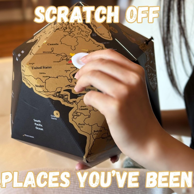 5 Minute Build It Scratch Off World Map - Fun
