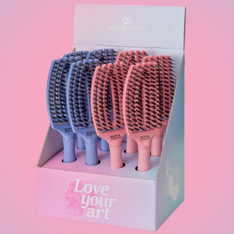 Olivia Garden Fingerbrush Medium Pearl Blue