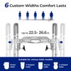 T1 Toilet Seat Riser for Seniors, Raised Toilet Seat with