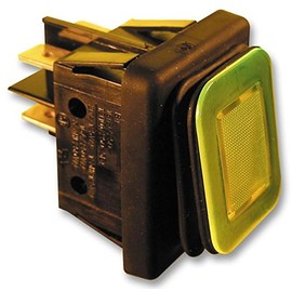 DPST Amber | Rocker Switch 1 x Quantity - B4MASK48E1A0000