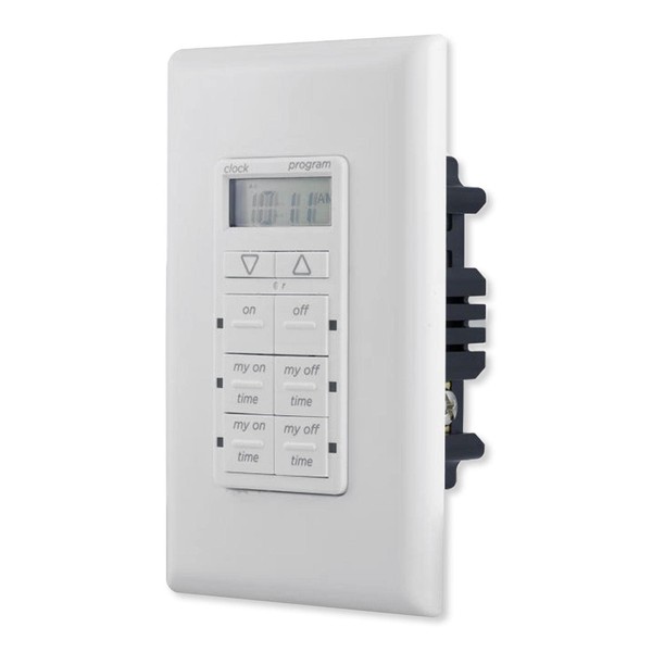 myTouchSmart In-Wall Digital Timer, 4 Programmable On/Off Buttons, 2 Easy