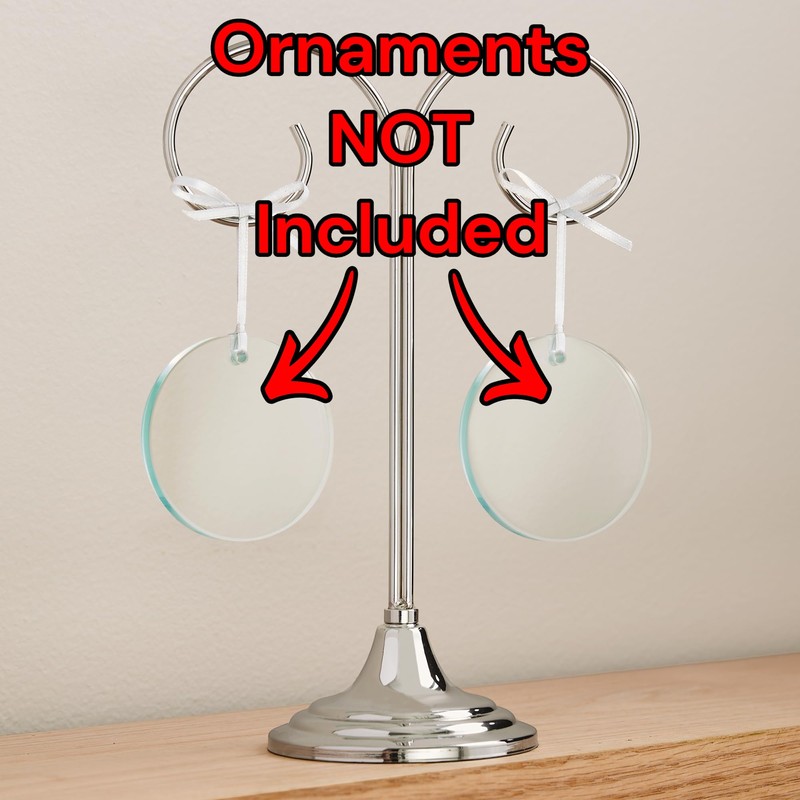 Personalization Universe Showcase Silver Double Ornament Stand