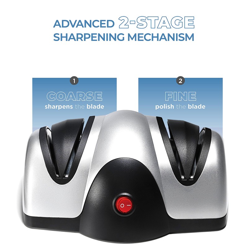 Sagler Electric Kitchen Knife Sharpener - 2 Stage Knife Sharpener