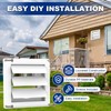 Dryer Vent Cover Outside, 4inch Louvered Outdoor Vent Cover Includes