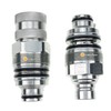FridayParts Hydraulic Quick Connect Coupler Set V0511-77140 V0511-77150 Compatible for
