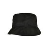 Flexfit Unisex 5003NH Nylon Sherpa Bucket Hat, Black/Off-White, One Size,