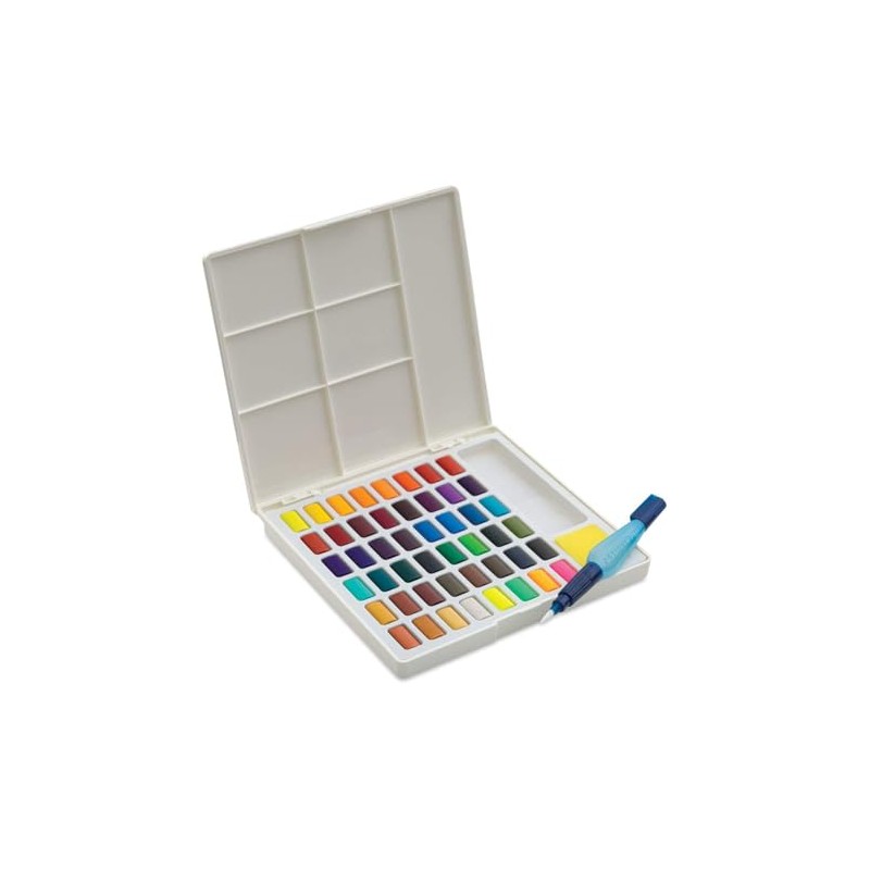Faber-Castell Watercolour Paint Set, Watercolour Box, 48 Colours