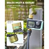 RAINPOINT Sprinkler Timer with Brass Inlet & Outlet, Programmable Hose