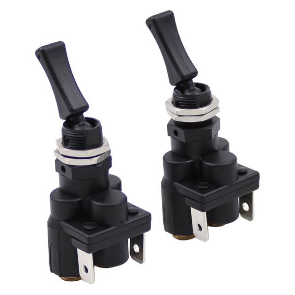 Roneeson 2Pcs Air Electric Toggle Valve Paddle Switch for Kenworth