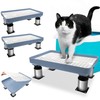 Adjustable Cat Litter Box Ramp with Filter Function, COITEK Stable