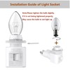 TWDRTDD Plug in Night Light, Adjustable E12 Base Socket with