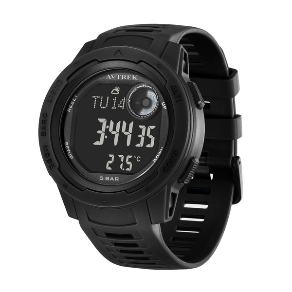 AVTREK Sport Watches for Men, 50m Water Resistant, Altimeter, Barometer,