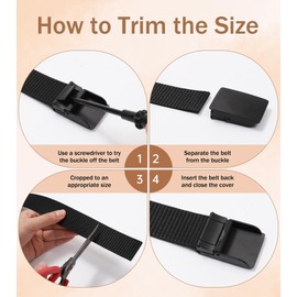 WELROG Nylon Golf belt for Boys and Girls–Kids Belt for boys age 8-10 with Metal Buckle Youth Belt for Jeans Children's Sports Belts Ages 7-12