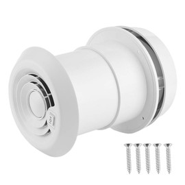 24V RV Roof Vent Fan 2 Speed Adjustable - Quiet Round Ceiling Exhaust Ventilation Fan with Grille for Motorhome Camper Van Travel Trailer(White)