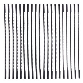 VooGenzek 20 PCS Scroll Saw Blades Set, 10/15/18/24 Teeth Carbon Steel Coping Saw Blade, Pinned Scroll Saw Blade, for Sawing Wood, Plastic, Foam, Soft Metals, 5 Pieces of Each Size