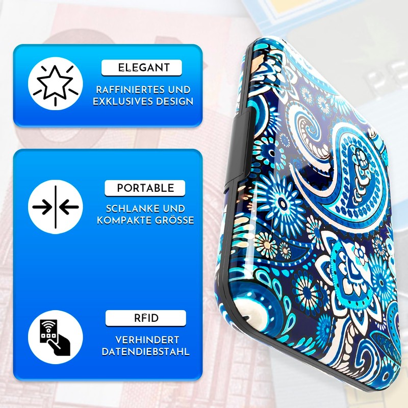 Card Holder for Men and Women, Aluminium with RFID Locking