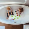 Relaxdays Set of 5 Frog Design Bath Stickers with Suction