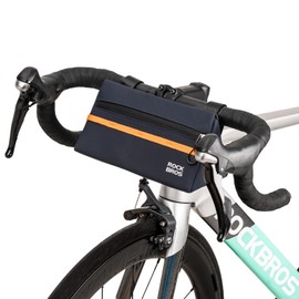 ROCKBROS Bike Handlebar Bag Bicycle Front Bag Top Tube Bag for Mountain Road Bike Cycling Storage Bag with 3 Hook and Loop Fasteners 6 Colors Approx. 1.5L