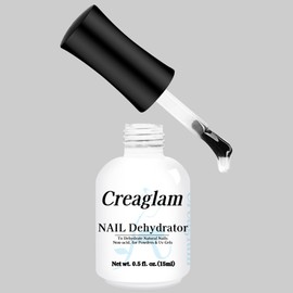 Creaglam Nail Dehydrator 15ml – Professional Dehydrator Nail Prep for Gel & Acrylic Nails – Acid-Free & Hema-Free Formula – Strong Bond & Long-Lasting Adhesion