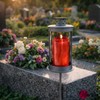 Mariles Lantern on Pole Ground Spike Handle for Standing Weatherproof