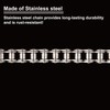 Gudwells ANSI #40SS 08A Stainless Steel Roller Chain 10 Feet,