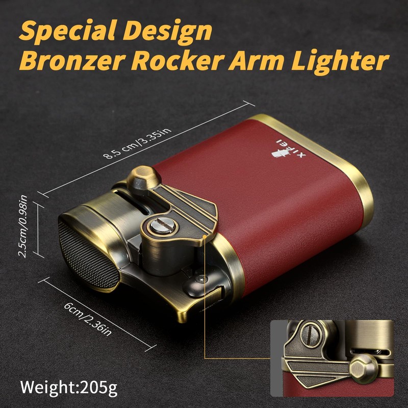 XIFEI Cigar Torch Lighter, Refillable Desktop Butane Lighter Windproof 4