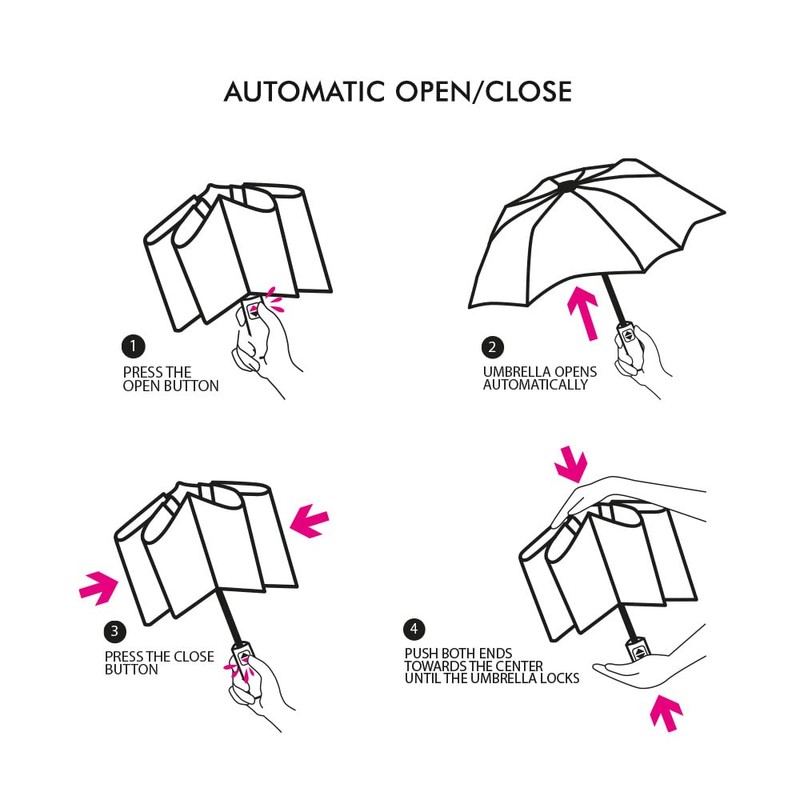VOGUE Magic Easy Fold Folding Umbrella with Auto Open and