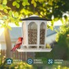 MrCrafts Nature Bird Feeders for Outdoors Hanging - Attract Wild